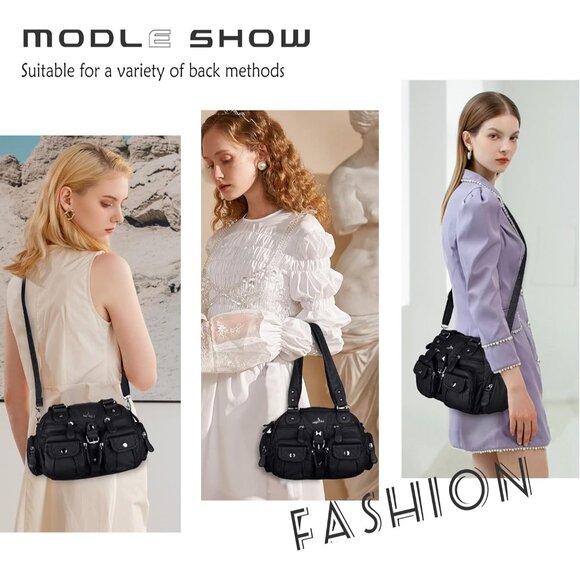 Elegant Hobo Shoulder Bag in Anti-Scratch PU Leather - Perfect for Everyday - Picture 7 of 8